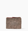 The Leather Pouch Wallet In Spotted Calf Hair