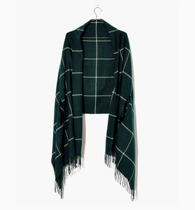 Windowpane Cape Scarf